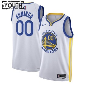 Dres Golden State Warriors Jonathan Kuminga 00 Nike 2022-23 Association Edition Bijela Swingman - Dječji